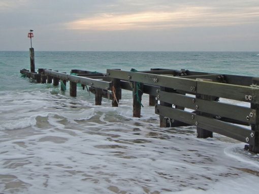 Bournemouth Groyne repairs, winter 2009/10