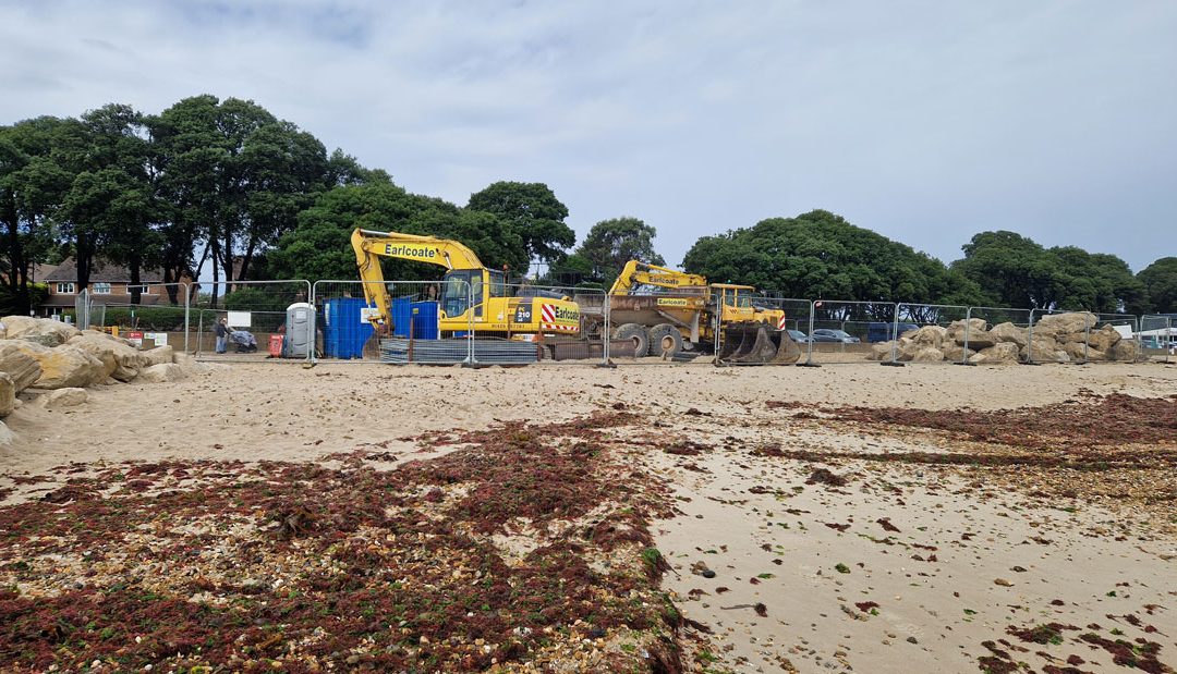 Coastal maintenance work starts at Christchurch Beaches